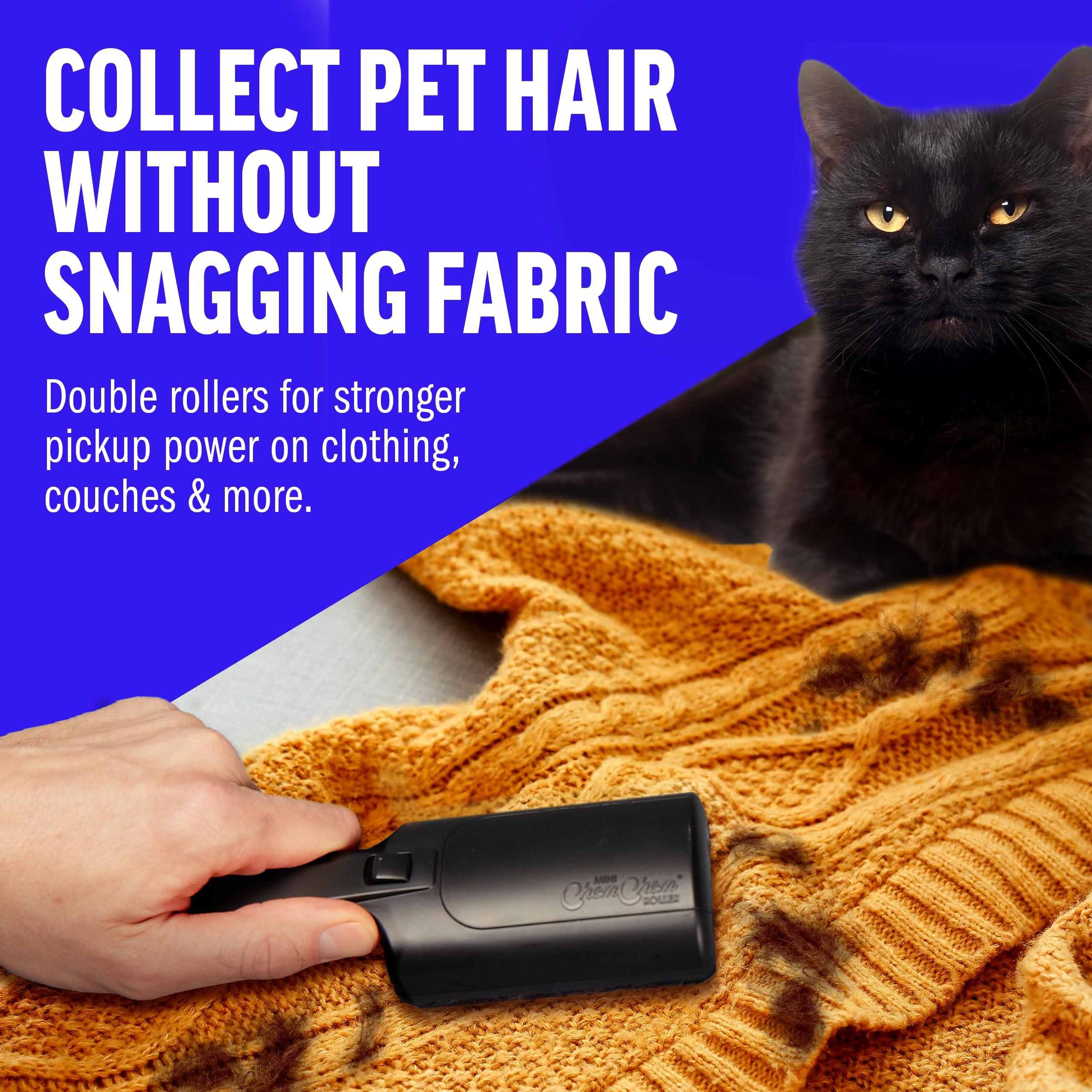 ChomChom Roller Chom Chom Roller Mini for Pet Hair - Mini ChomChom Lint Roller Pet Hair Removal Tool for Clothes, Couches and Cars - Dog Hair Remover and Lint Remover for Clothes - Reusable Lint Roller for Cat Hair
