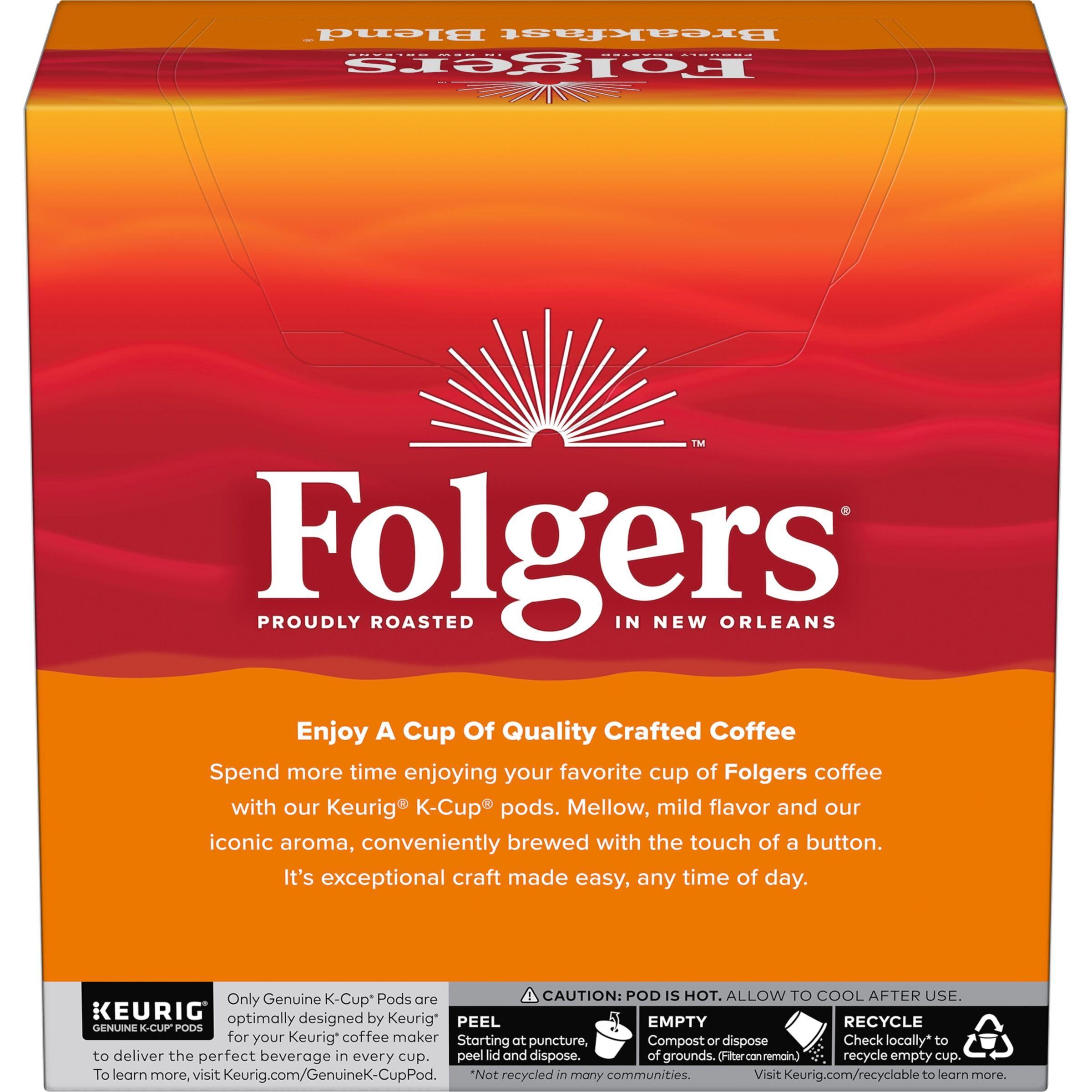 FOLGERS K CUPS Folgers Breakfast Blend Mild Roast Coffee, 128 Keurig K-Cup Pods