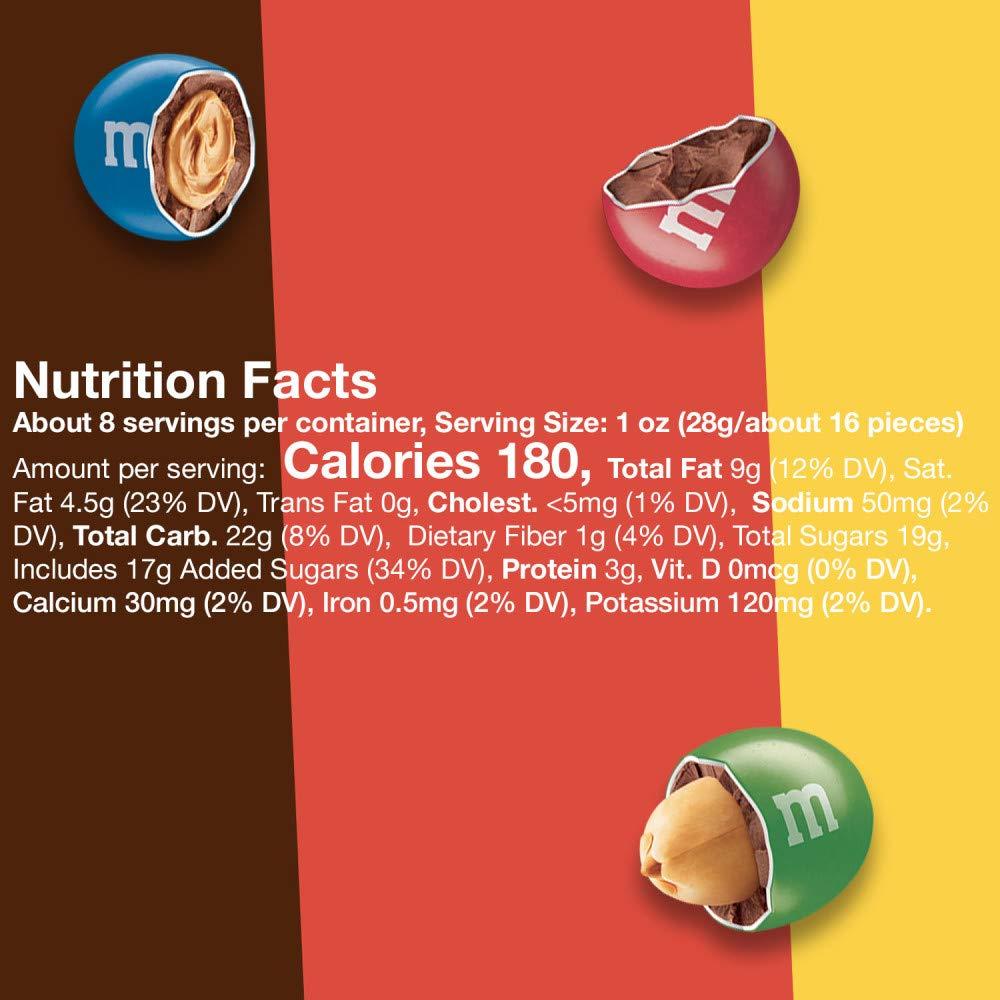 M&M'S M&M\'S Classic Mix of Peanut, Peanut Butter & Milk Chocolate Candy, Sharing Size, 8.3 oz Bags (Pack of 8)