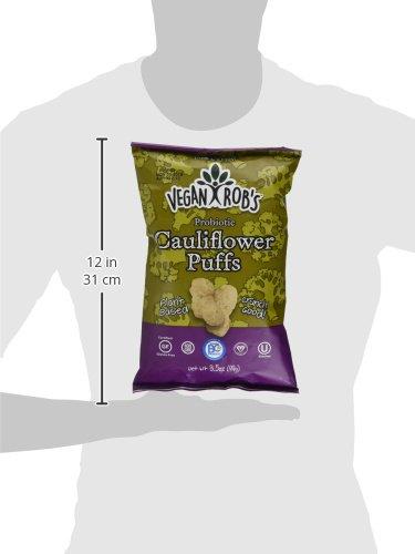 Vegan Rob's Veganrobs Puffs Cauliflower Probiotic, 3.5 oz