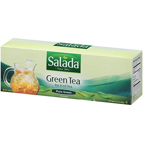 Salada Salada Green Tea For Iced Tea - Family Size 24 Count Tea Bags - 3 Pack