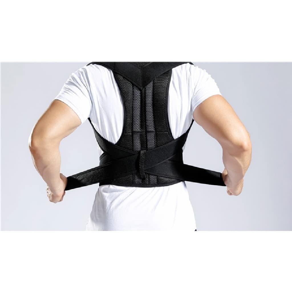 ENPAP ENPAP Adjustable Posture Corrector Back Support Shoulder Back Brace Posture Correction Spine Postural Fixer Tape (Color : D, Size : L Code)