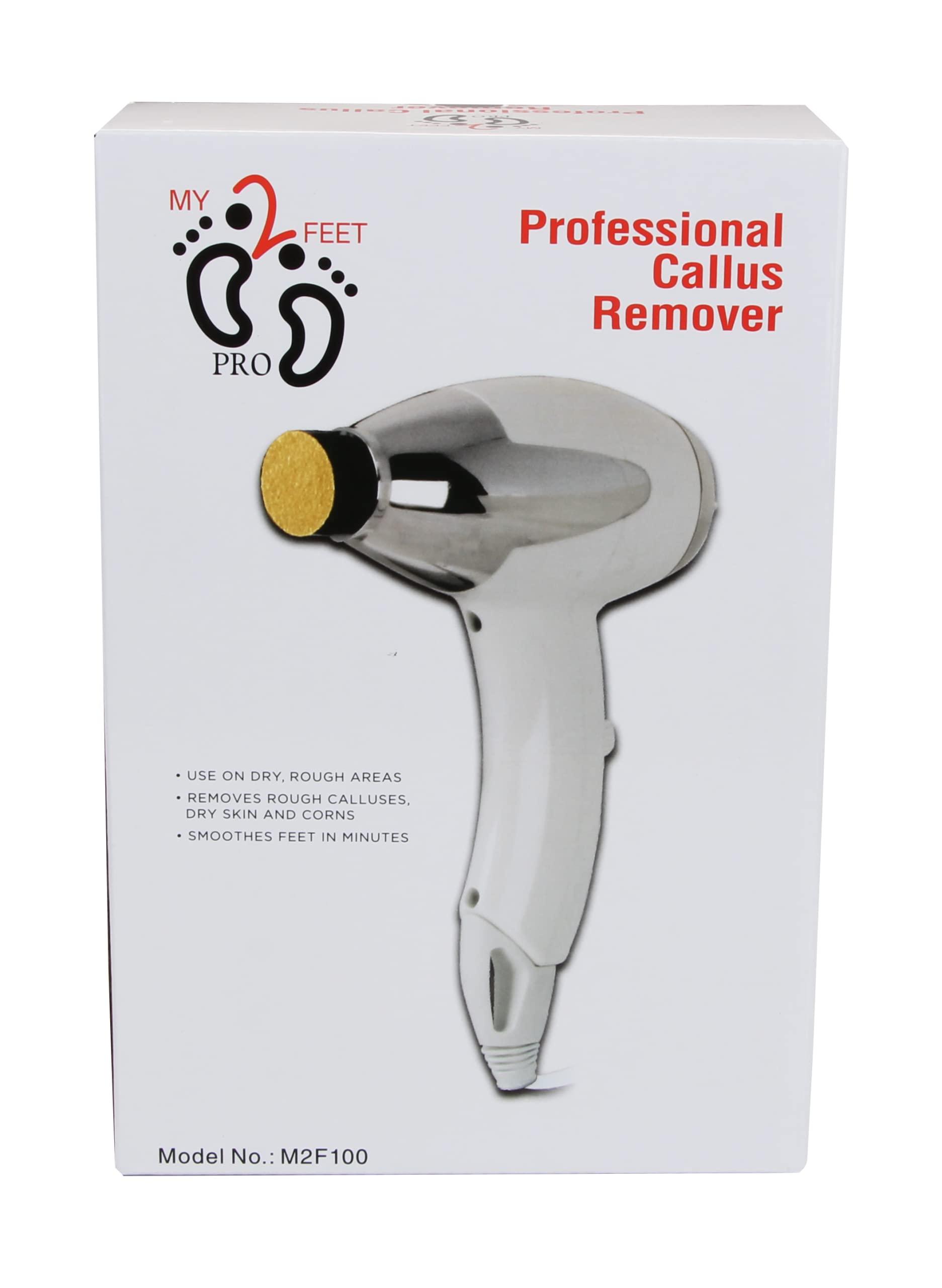 Wide World of Beauty My2Feet Professional Electric Callus Remover+Replacement Disks, White