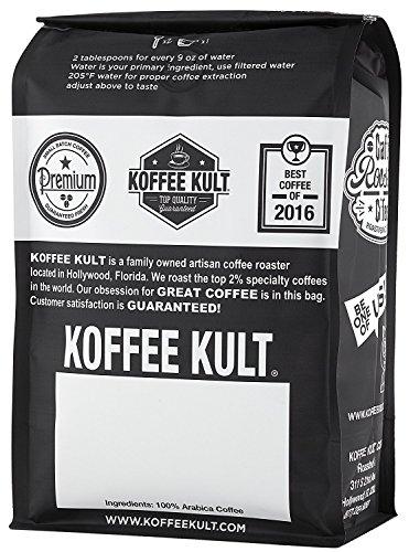 Koffee Kult Koffee Kult Thunder Bolt Coffee Ground Our Darkest Roast Whole Bean 100% Arabica Robust Blend of Colombian And Brazil Beans (Ground, 32oz)