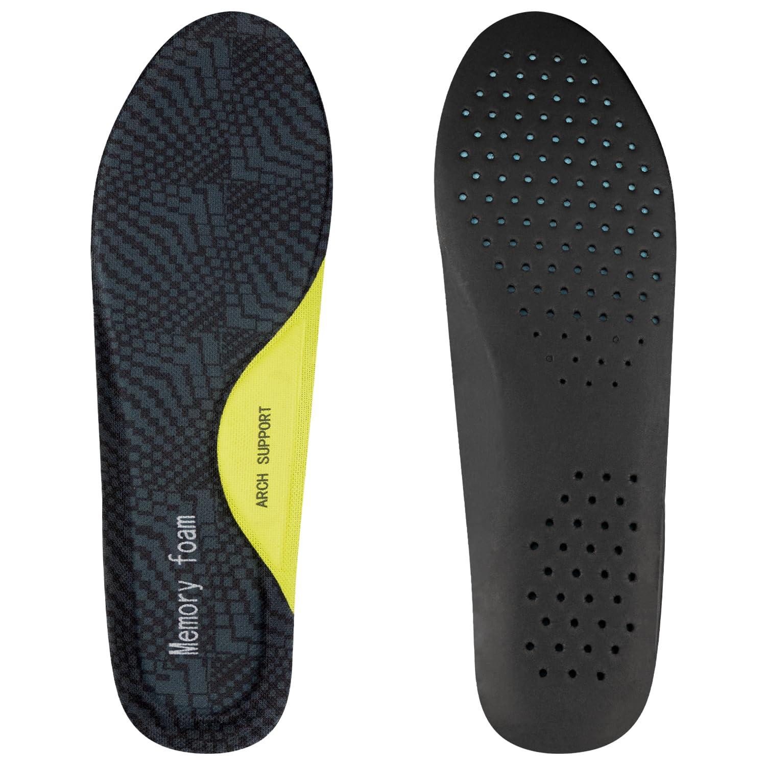 Endoto Endoto Memory Foam Insoles for Skechers Shoes, Replacement Breathable Inserts for Men Orthotic with Extra Cushioned Arch Support to Absorb Shock & Relieve Foot Pain(US Size:M13-47.5 EU)