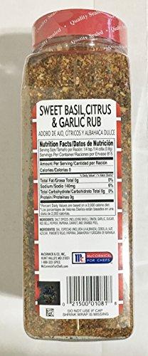 Lawry's 23oz Lawry's Sweet Basil, Citrus & Garlic Rub, Pack of 2