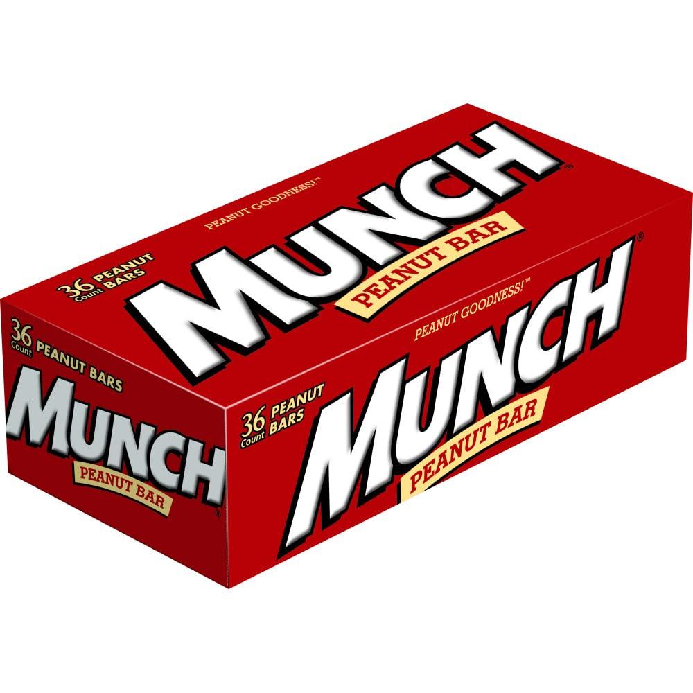 Munch MUNCH Peanut Bar Singles Size 1.42-Ounce Bar 36-Count Box