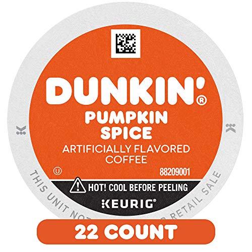 Dunkin\' Dunkin\' Pumpkin Spice Flavored Coffee, 22 Keurig K-Cup Pods