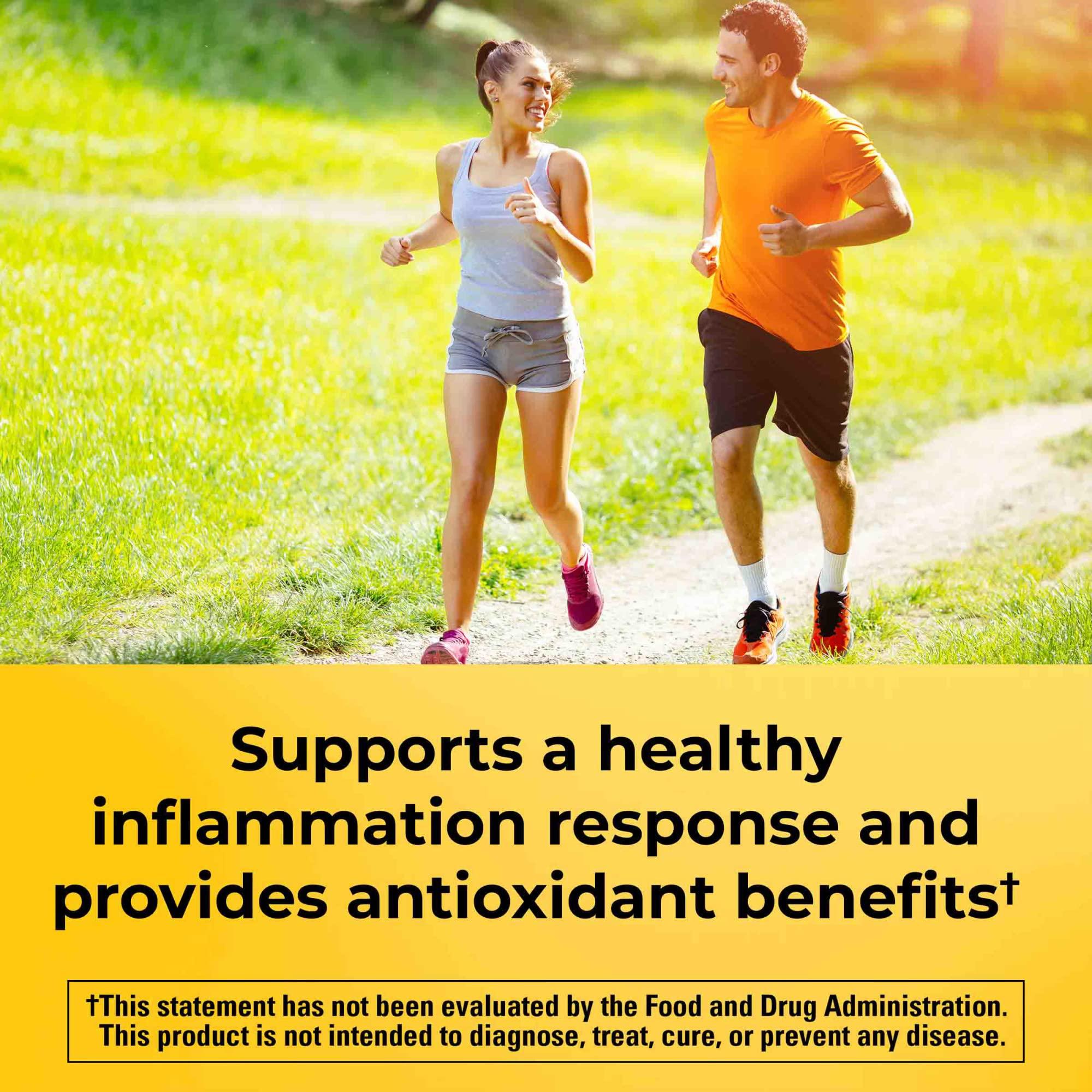 Nature Made Nature Made Extra Strength Turmeric Curcumin with Black Pepper, 1000mg extract (950mg Curcuminoids) per serving, Supports Healthy Inflammation Response, 60 Vegetarian Capsules, 30 Day Supply