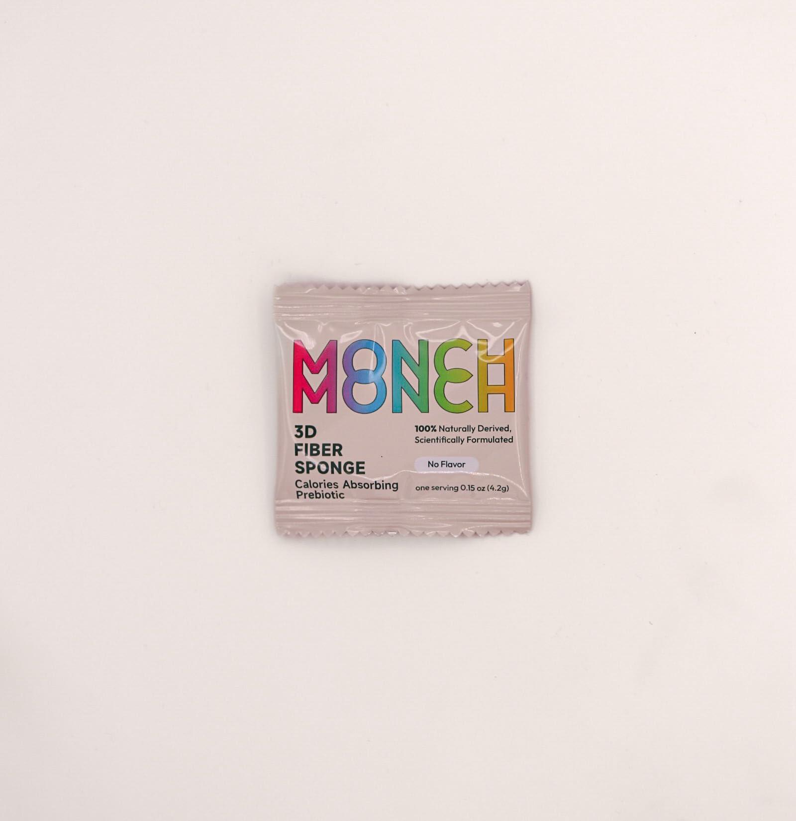 Monch Monch Monch Monch 3D Fiber Sponge Forest Berry with Natural BlackBerry Flavoring - 28 or 60 Servings (Two Week Supply, Original)