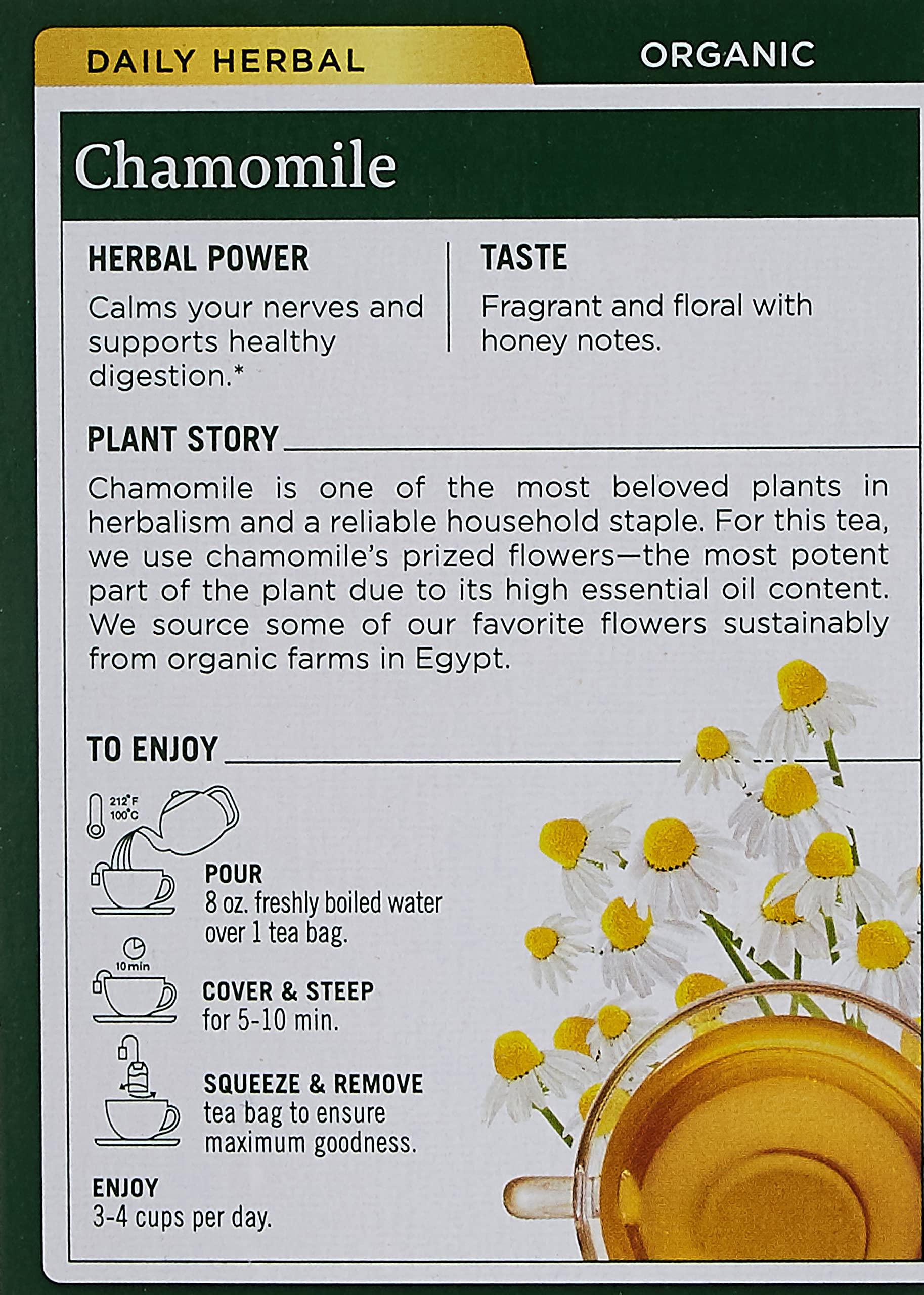 Traditional Medicinals Traditional Medicinals Organic Chamomile Herbal Tea, 16 Count