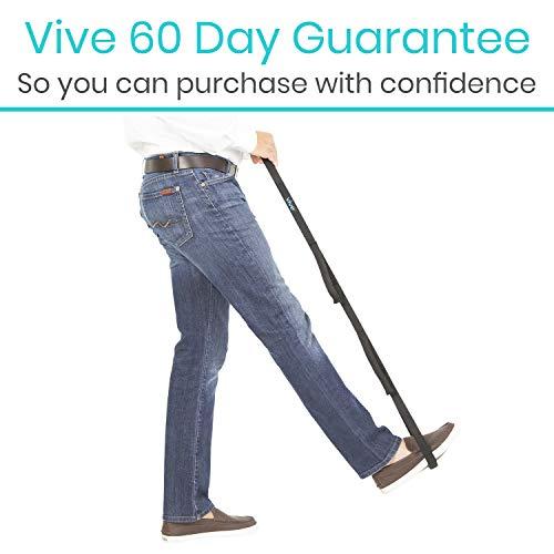 Vive Vive Multi-Loop Leg Lifter Strap (41 Inches) - Rigid for Getting in and Out of Bed, Couch, Car and Wheelchair - Hip and Knee Surgery Recovery Kit with Hand Grips - for Adults, Elderly, Women and Men