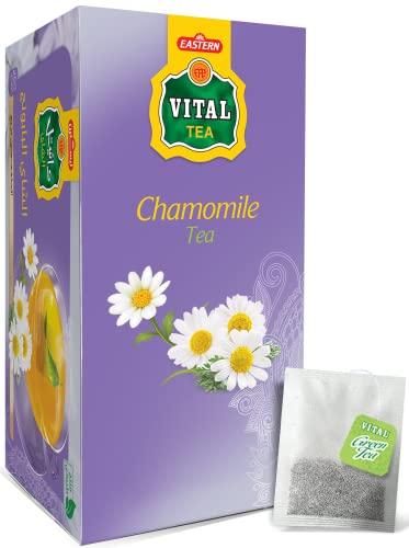 Eastern Vital Tea Chamomile Tea, Count of 30 Chamomile Tea Bags - Flavourful Taste of Herbal Tea, Freshly Packed with Original Taste of Chamomile Herb, Aromatic Tea Beverages by Vital Products