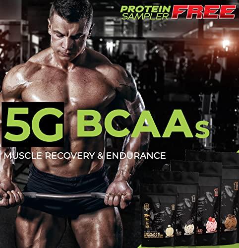 THE HULK LAB THE HULK LAB Whey Protein Isolate (Cookie & Cream) 5LBS - Isolate Protein Powder, Non-GMO - Free Protein Sampler in Your First Purchase!