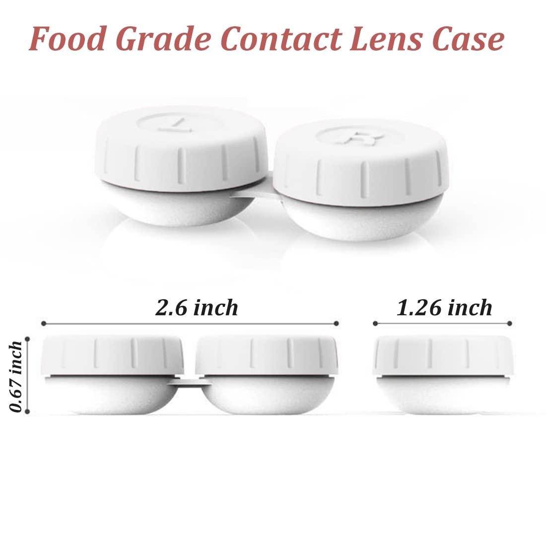 Vastsoon Portable Ultrasonic Contact Lens Cleaner Machine Kit with Extra 3PCS Solution Cleaning Case Replacement