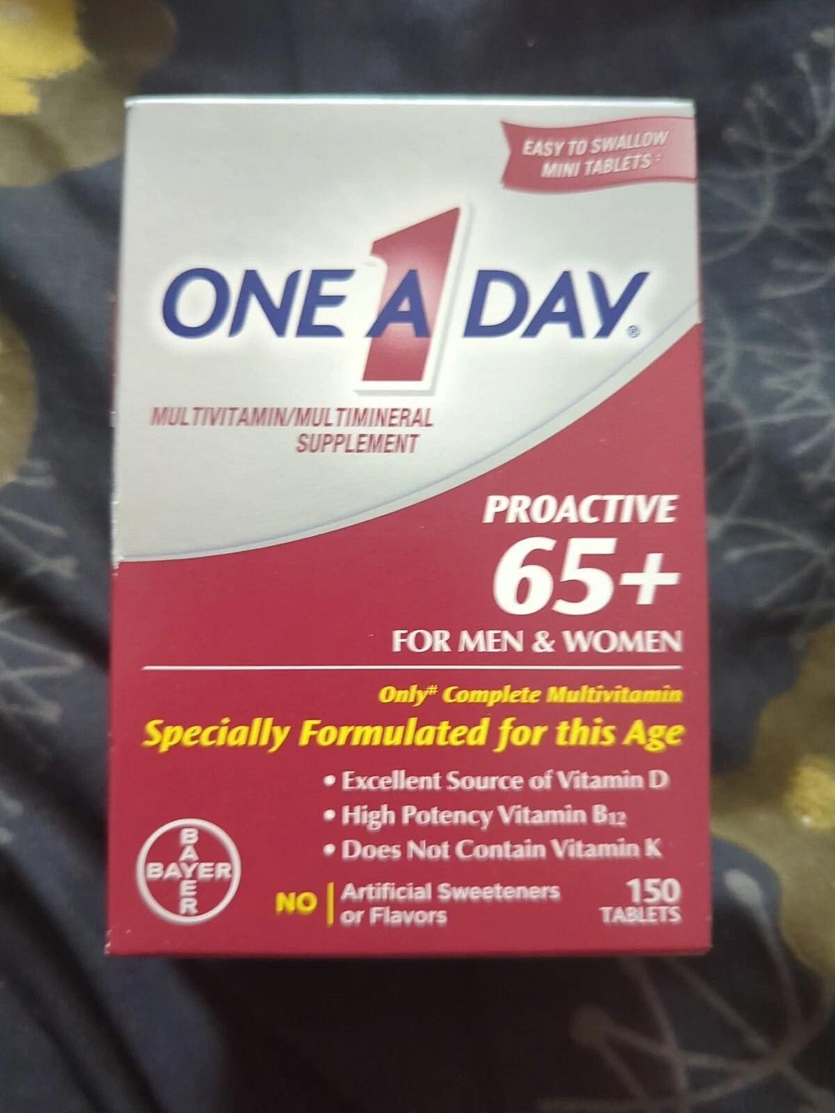 ONE A DAY One A Day Proactive 65+ Multivitamins, 150 Count (3 Pack)