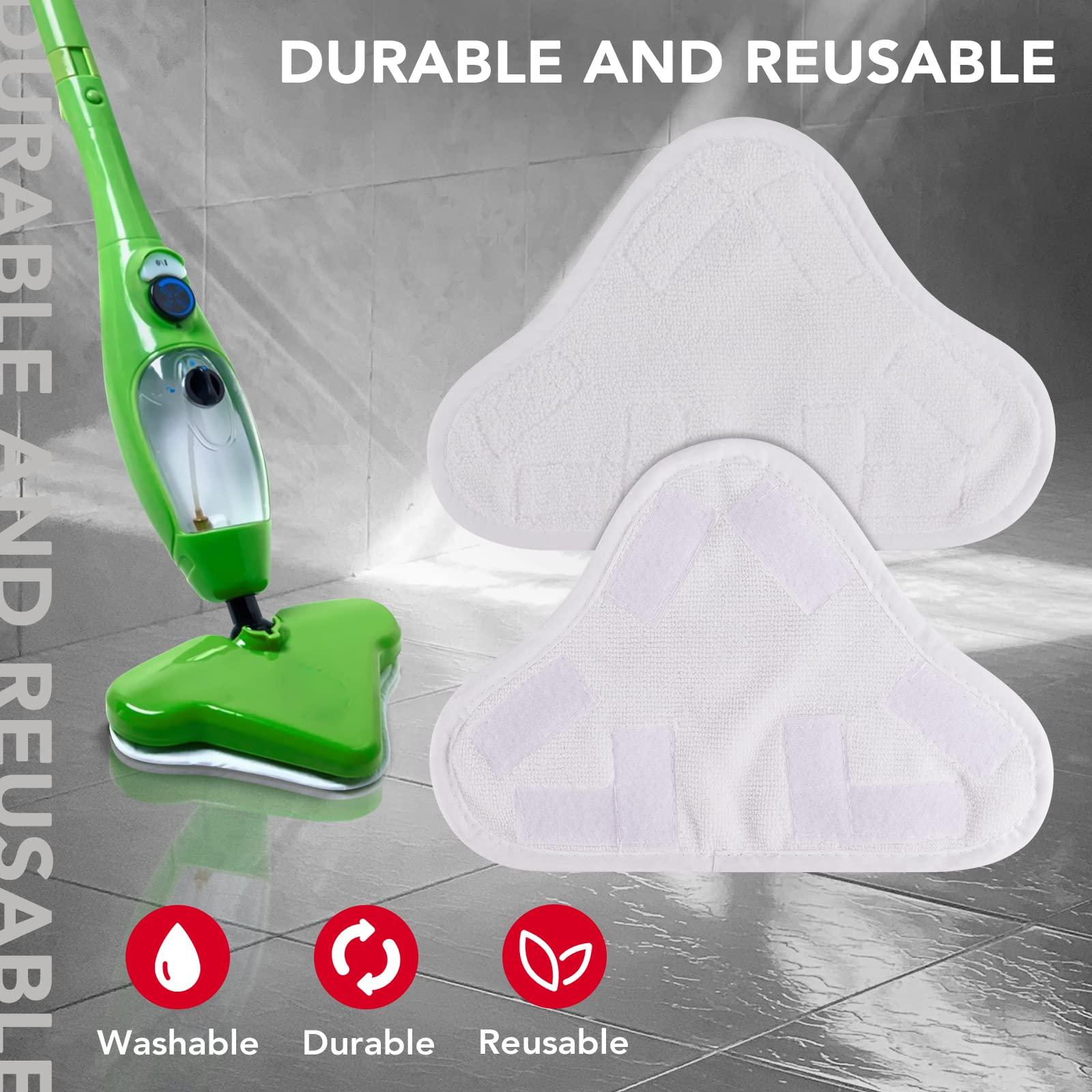Sgizoku Microfiber Steam Mop Pad Replacement Compatible with H2O H20 Mop X5 Steam Steam Cleaners Washable & Reusable - 8 Pack