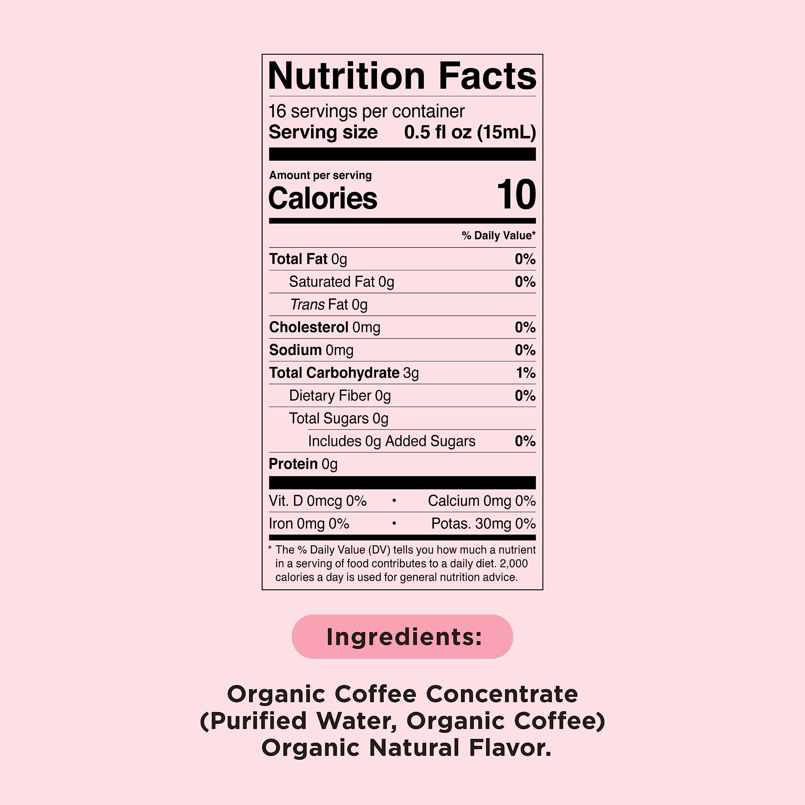 Pop & Bottle Pop & Bottle Coffee Concentrate - Cold Brew Concentrate, Iced Coffee Concentrate Liquid for Instant Ice Coffee & Cold Brew, Dairy Free, Makes Up to 16 Cups, USDA Organic - Caramel, 8 Fl Oz (2 Pack)