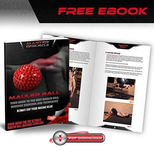 Master of Muscle Massage Ball - Spiky for Deep Tissue Back Massage, Foot Massager, Plantar Fasciitis & All Over Body Deep Tissue Muscle Therapy - Your Compact Muscle Roller