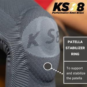 OS1st OS1st Patellar Stabilizing Adjustable Performance Knee Brace KS8 for Knee Pain & Injuries, Post Surgery, and Tendon Tears