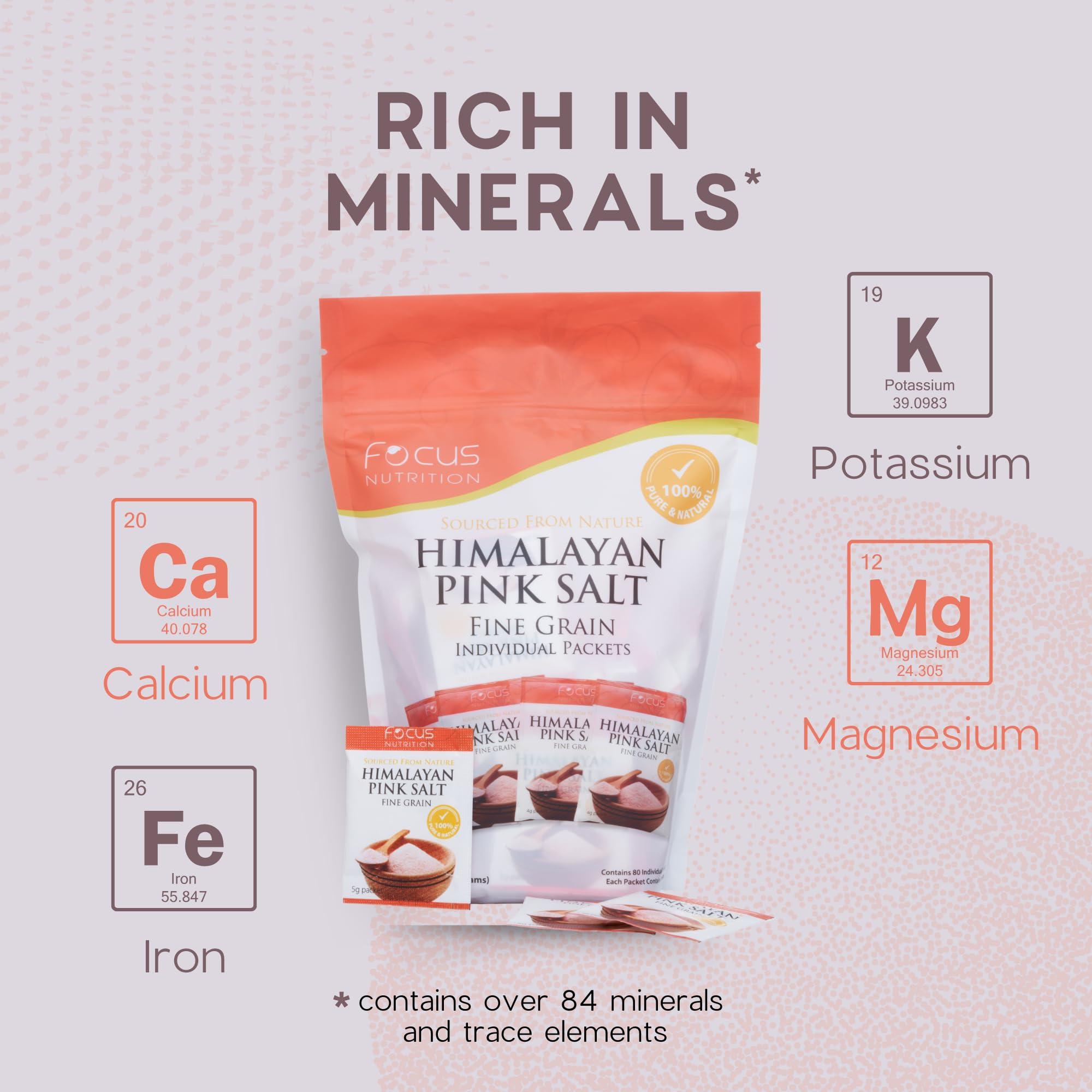 Focus Nutrition Focus Nutrition Himalayan Pink Salt 80 Single Serve Salt Packets