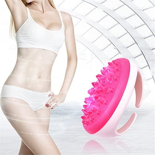 LEYILE Anti Cellulite Massage Tool ,Body Massager Brush,Body Scrubber Shower Brush, Handheld Slimming Relaxing Massager Scrap Massager ,Exfoliating Cleaning Brush, Body Skin Massage Tool (Pink)