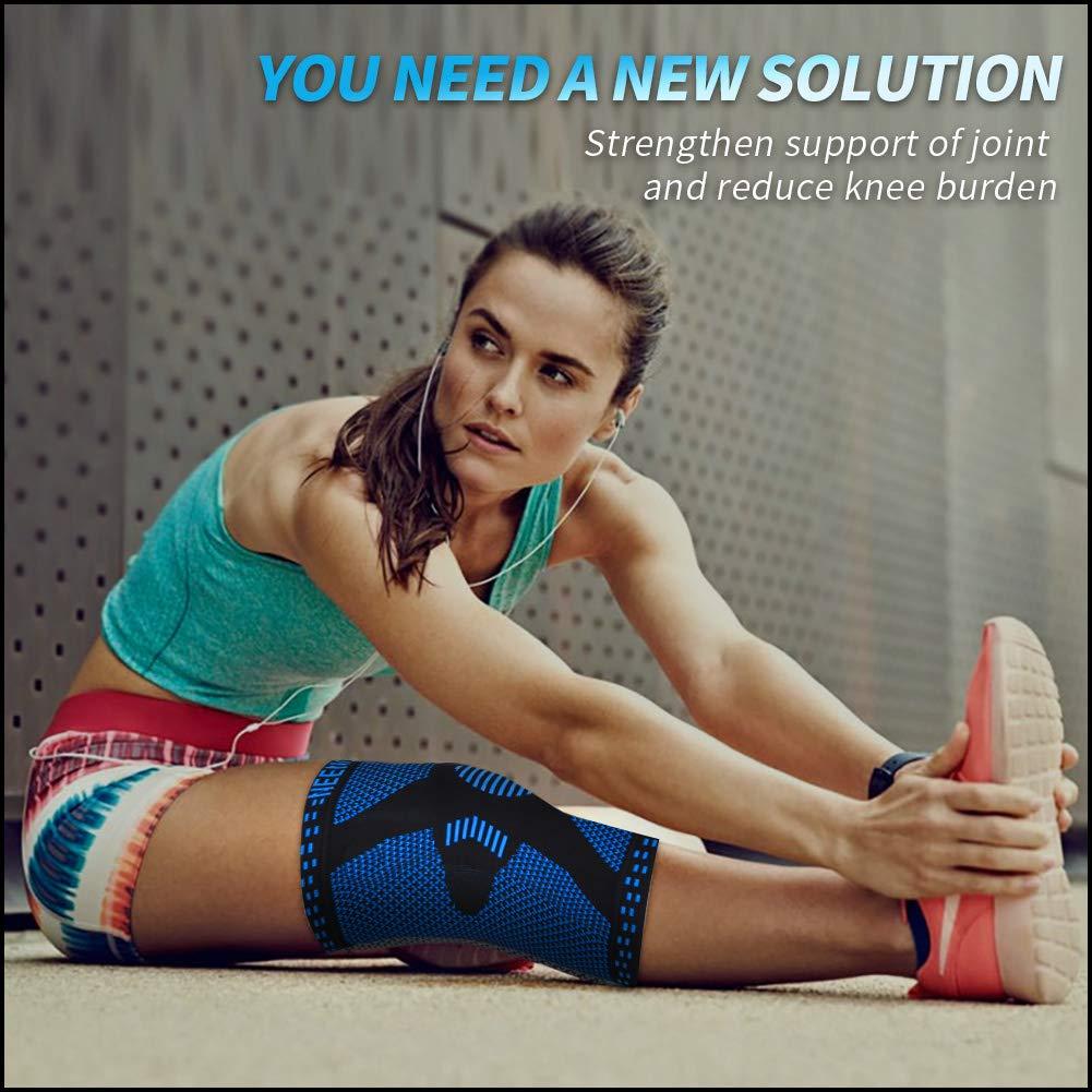 NEENCA NEENCA Professional Knee Brace for Pain Relief, Medical Knee Support with Patella Pad & Side Stabilizers, Compression Knee Sleeve for Meniscus Tear, ACL, Joint Pain, Runner, Workout - FSA/HSA Eligible