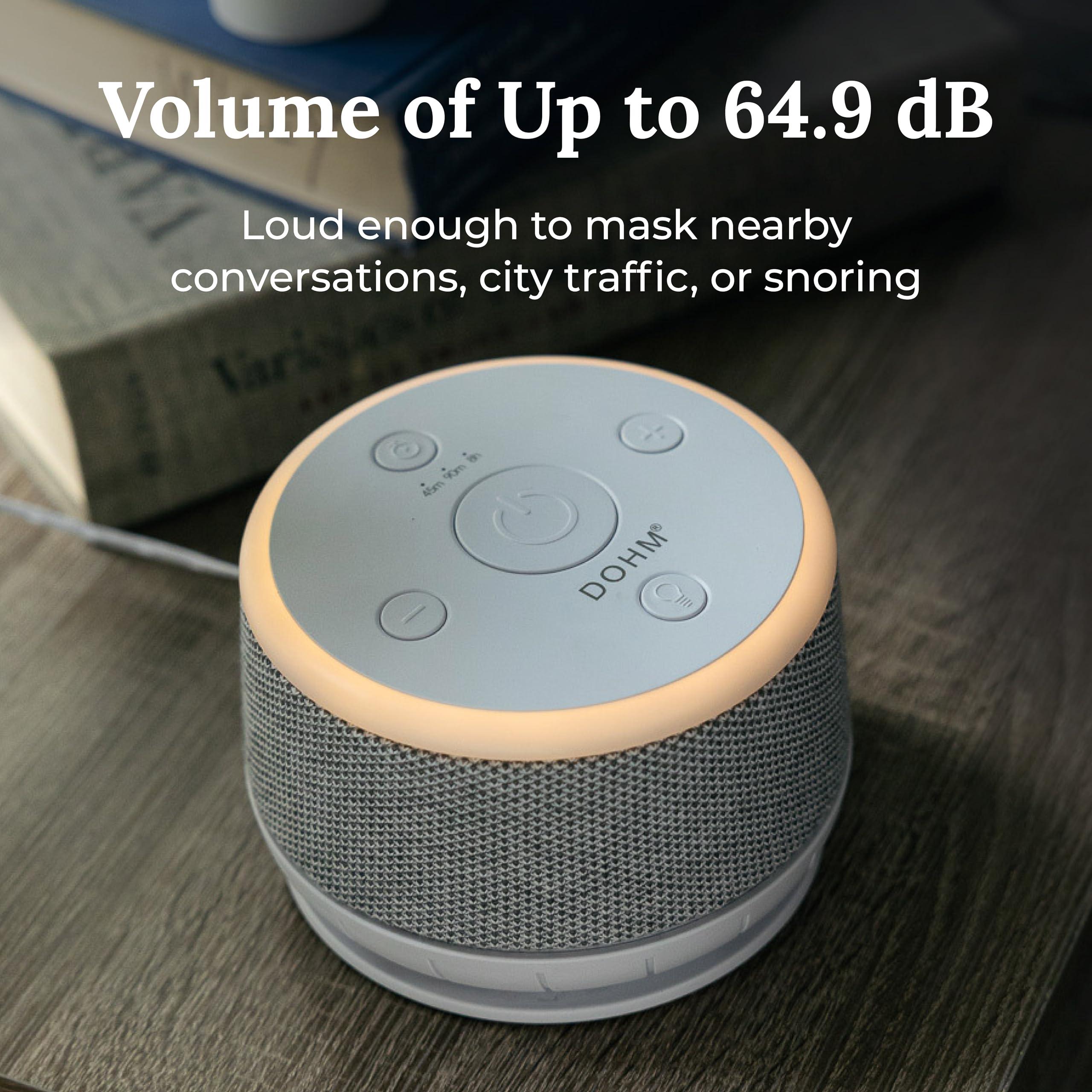 YOGASLEEP Yogasleep Dohm Nova White Noise Sound Machine, Better Sleep for Babies & Adults. Includes Night Light, 10 Fan Speeds & Calming Pink Noise for Louder Noise Masking. Noise Canceling for Office Privacy.