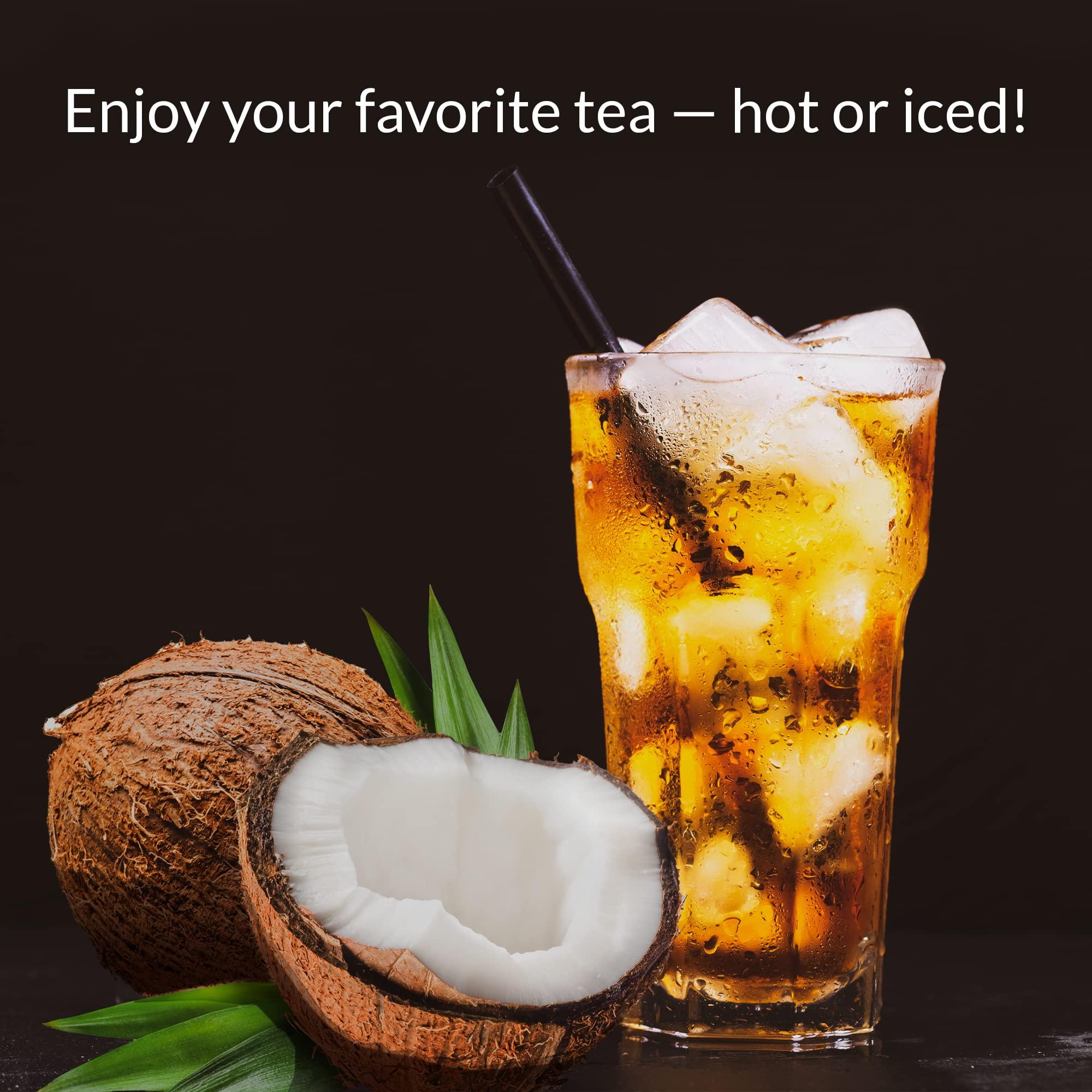 The Republic of Tea The Republic Of Tea HiCAF Toasted Coconut Black Tea, 250 Tea Bags, High-Caffeinated Gourmet Herbal Blend