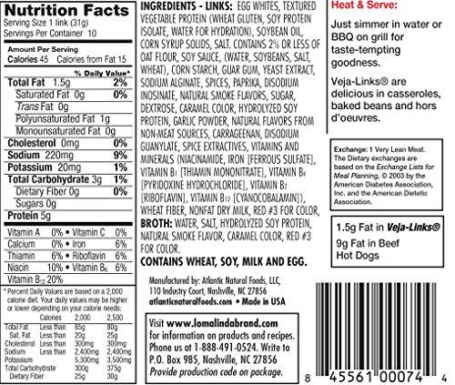 Loma Linda Loma Linda Low Fat Veja-Links - 19 oz. (Pack of 6)