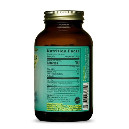 HEALTHFORCE SUPERFOODS HealthForce SuperFoods Spirulina Manna - Capsules - 150 Vegan Capsules