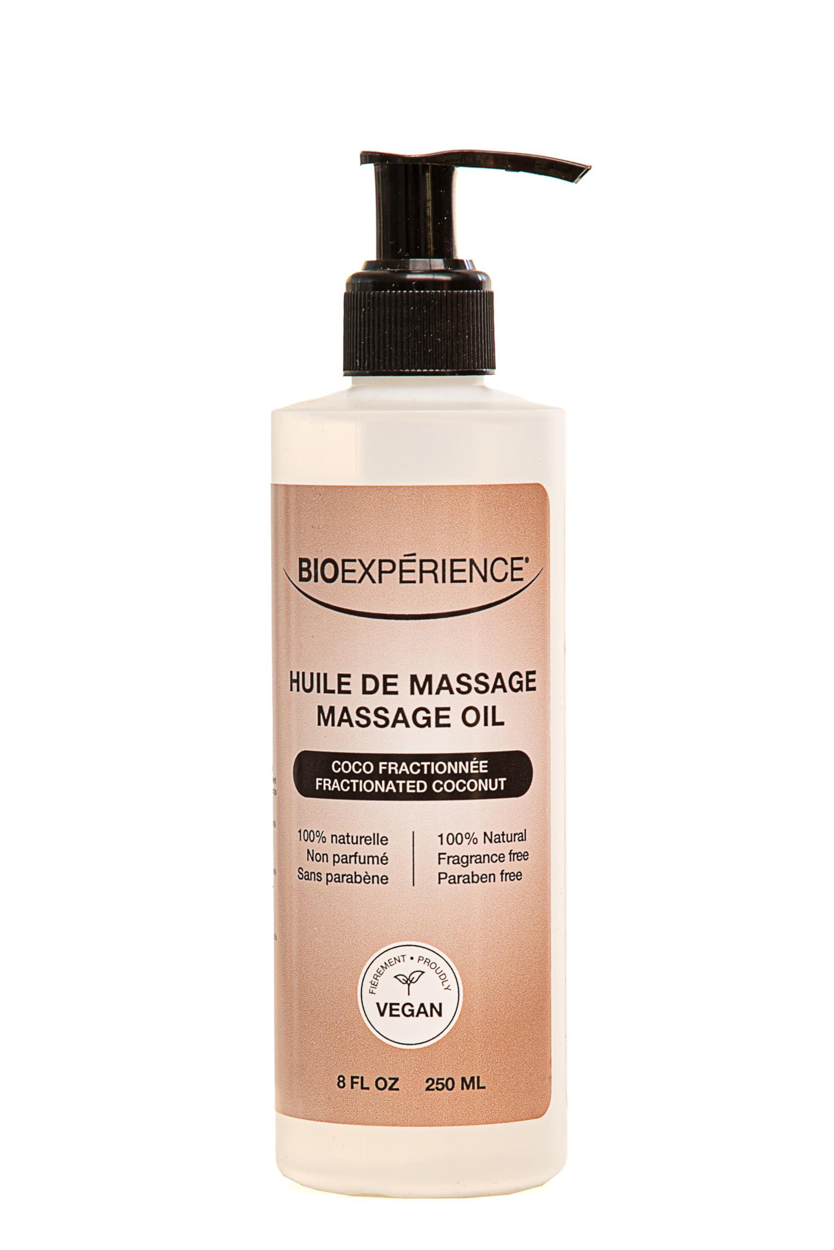 Bioexperience BioExperience Fractionated Coconut Oil, Unscented 100% Natural Palm Oil Free Massage Oil 8oz. Massage Oil.