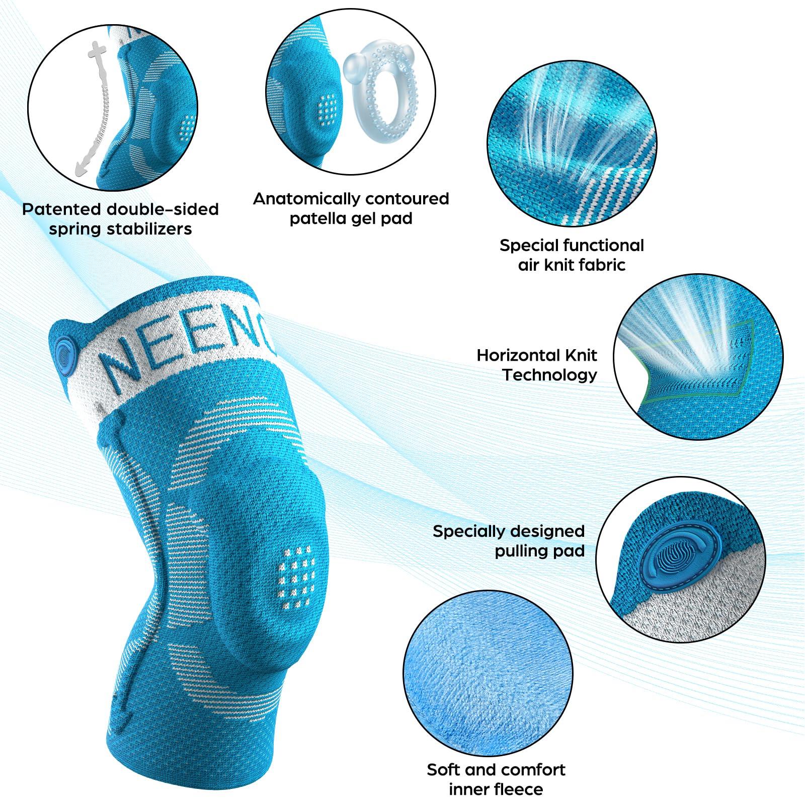 NEENCA NEENCA Kids Knee Brace Sleeve, Youth Knee Compression Sleeve for Children - Boys & Girls. Child Knee Support with Patella Gel Pad & Side Stabilizers for Knee Pain, Sports, Outdoor - FSA/HSA Approved
