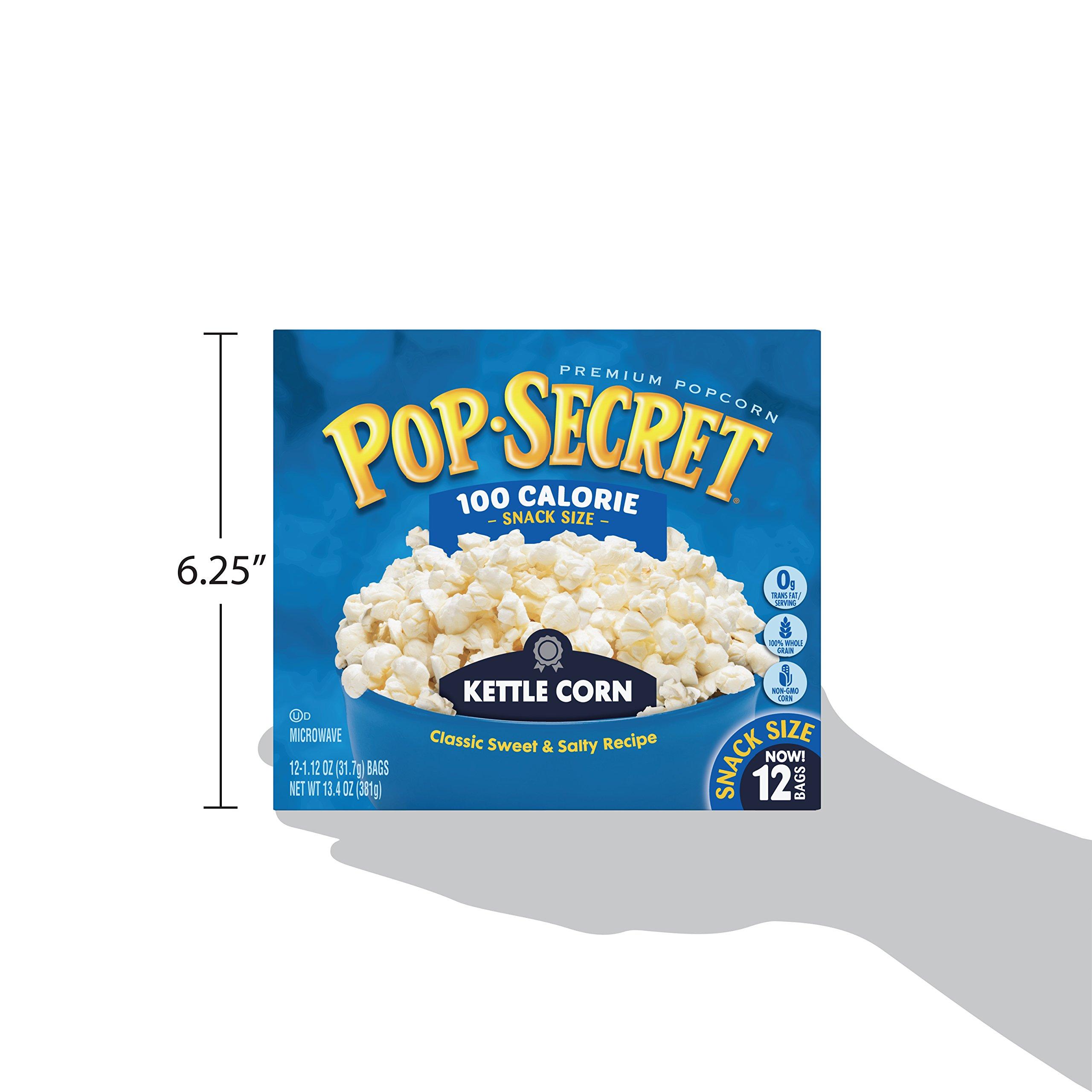 Pop Secret Pop Secret Popcorn, Kettle Corn, 3 Ounce Microwave Bags, 12 Count Box,1.12 Ounce (Pack of 12)