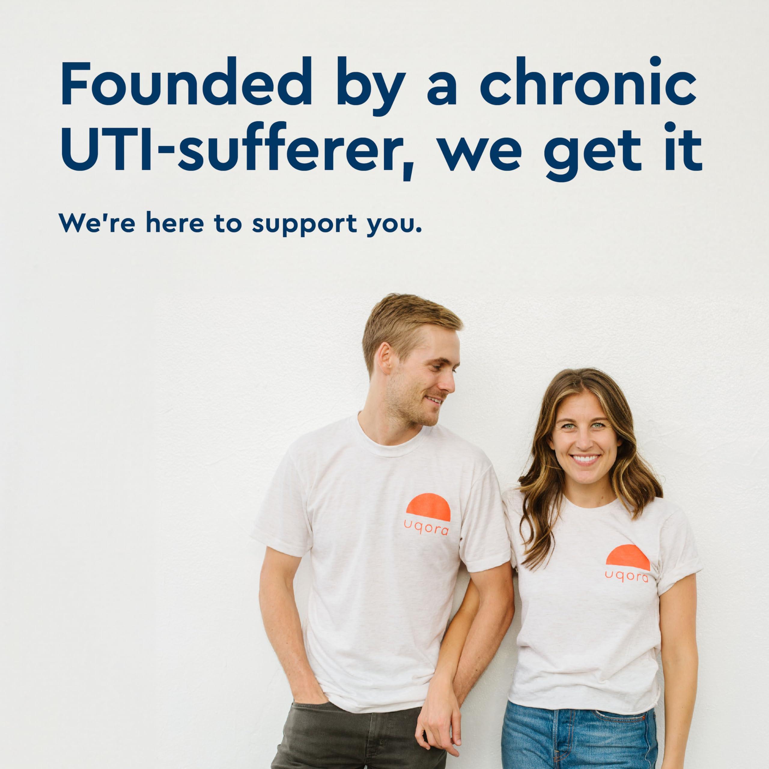 Uqora Uqora UTI Emergency Kit - Comes with 2 Urinary Tract Infection Test Strips, 12 UTI Pain Relief Tablets & 12 Infection Control Tablets - Urinary Tract Support - Maximum Strength