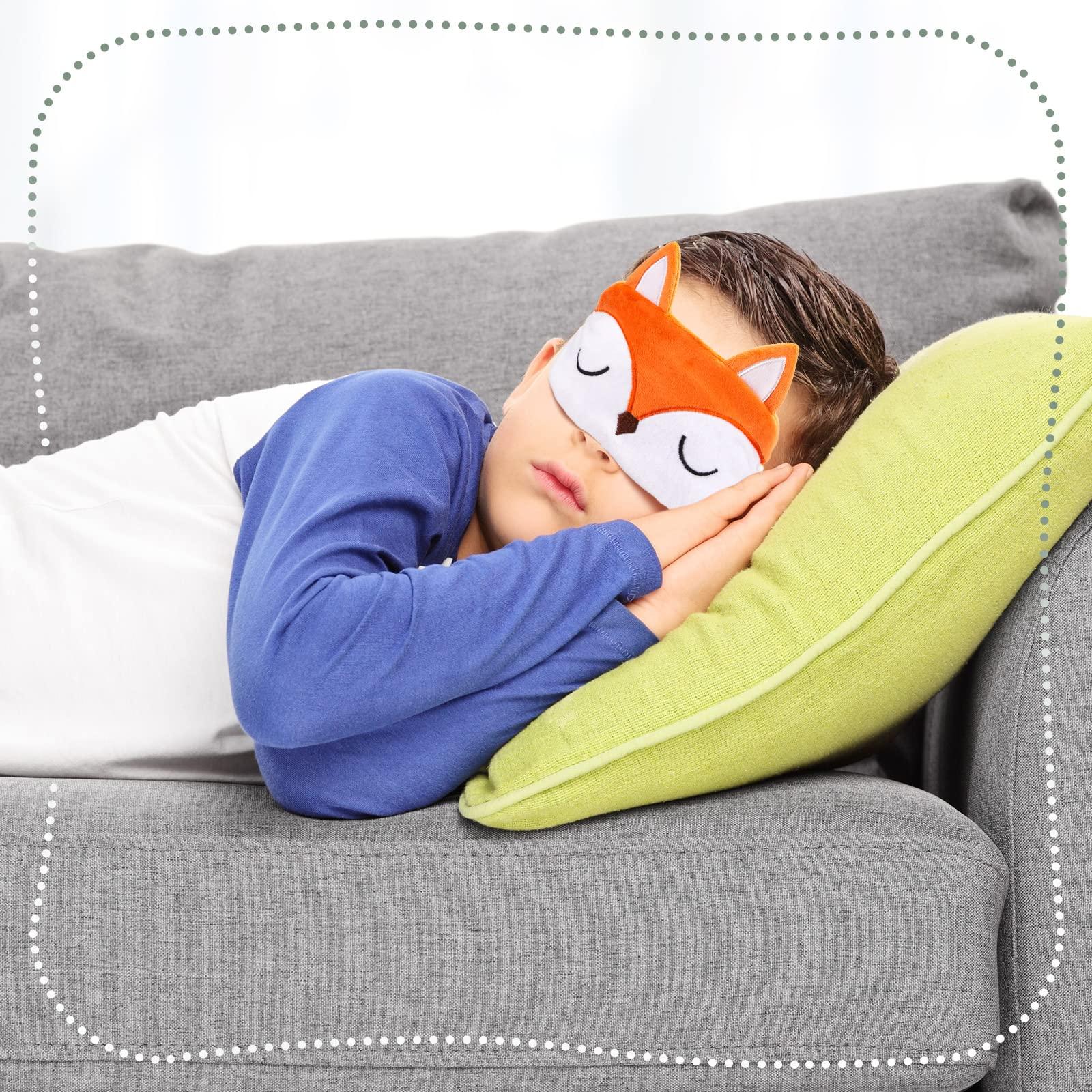 Haysandy Haysandy Cute Eye Mask for Sleeping 3 Pieces Cartoon Dog Face Eye Cover Funny Animal Cat Sleeping Mask Soft Lightweight Night Sleep Kitty Blindfolds for Women Men Kids(Dog, Fox)