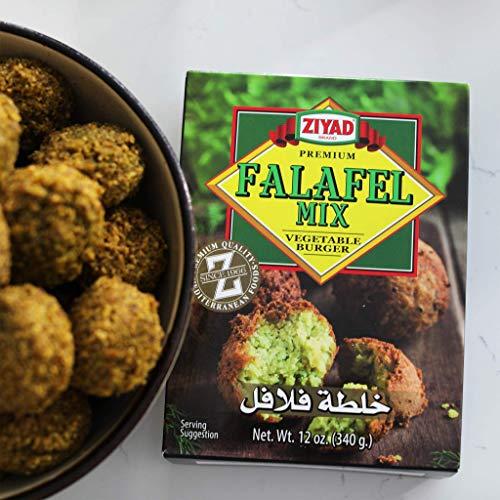 Ziyad Ziyad Falafel Dry Mix, Gluten-Free, Vegan, Non-GMO, No Additives, No Preservatives, Great for Making Veggie Burgers and Snacks, 12oz