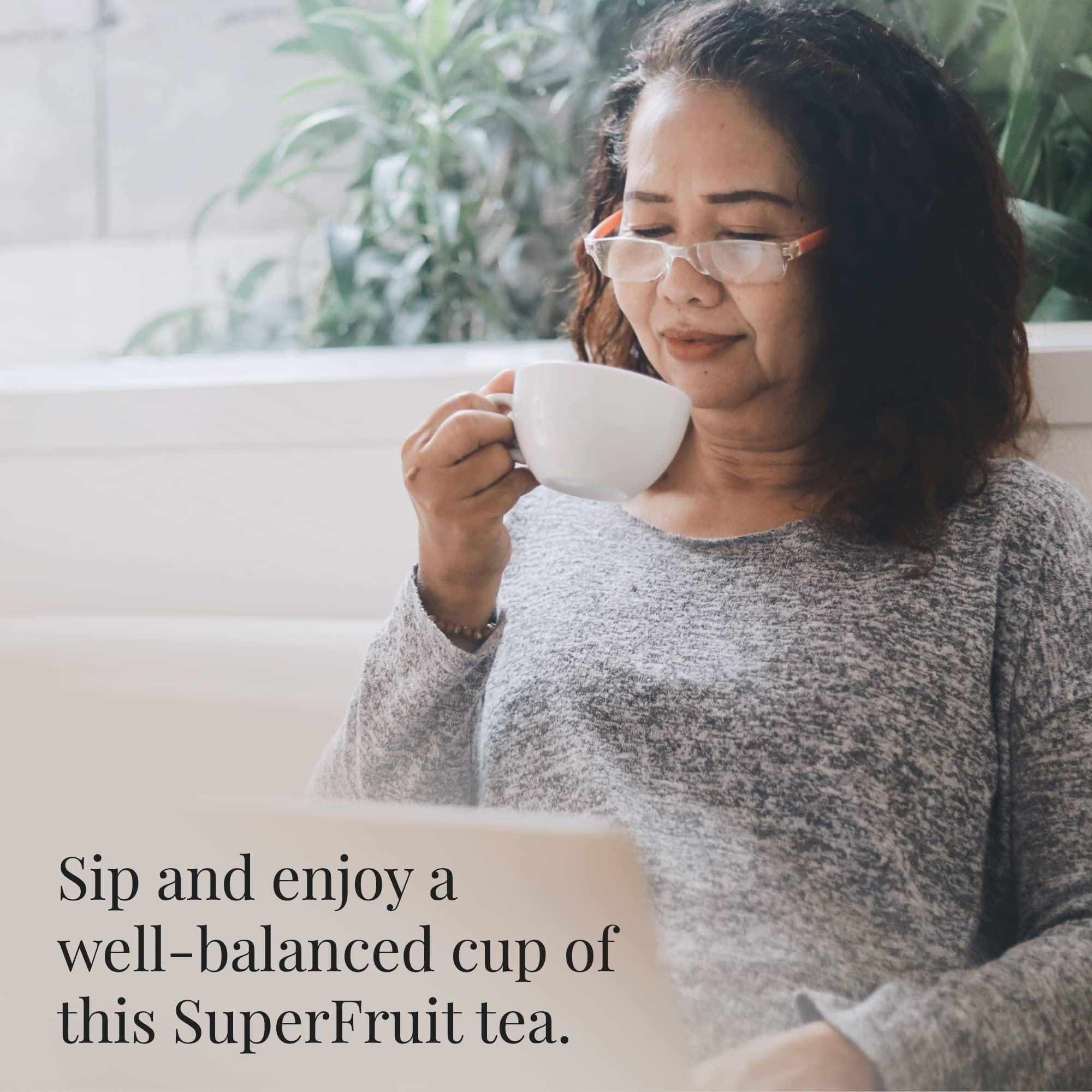 The Republic of Tea The Republic of Tea Organic Blueberry Green Superfruit Tea, 50 Tea Bag Tin