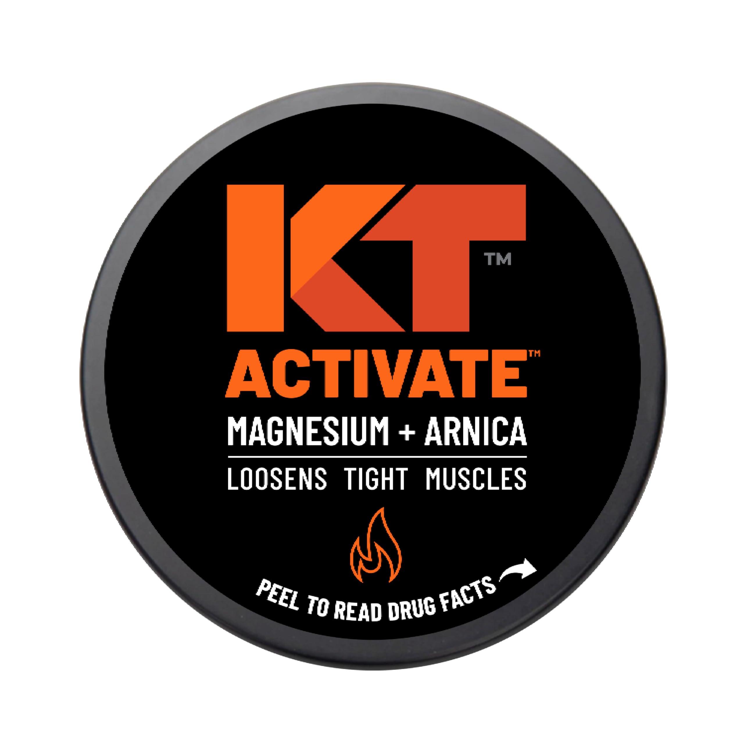 KT Tape KT Health, Magnesium Cream, Activate - Warms & Loosens Tight Muscles - Use Pre-Workout to Reduce Stiffness
