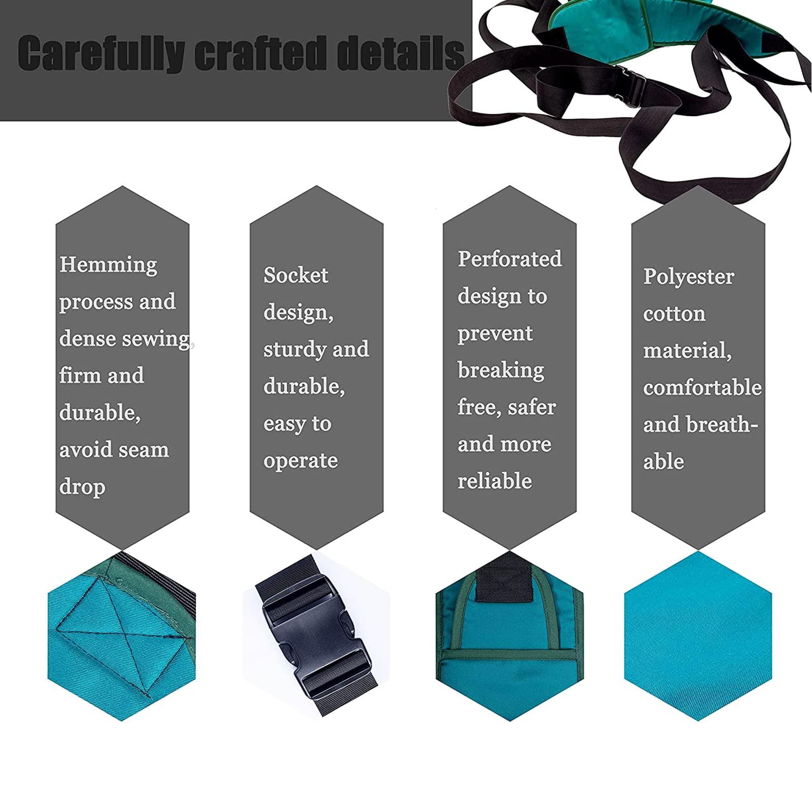 zuylikxy Medical Restraint-Bed Restraint Strap for Elderly Safety, Wheelchair Seat Belt, Chest Strap, Nursing Patient Anti-Bed Restraint, Safety System to Control Limbs for Post-Operative Patients