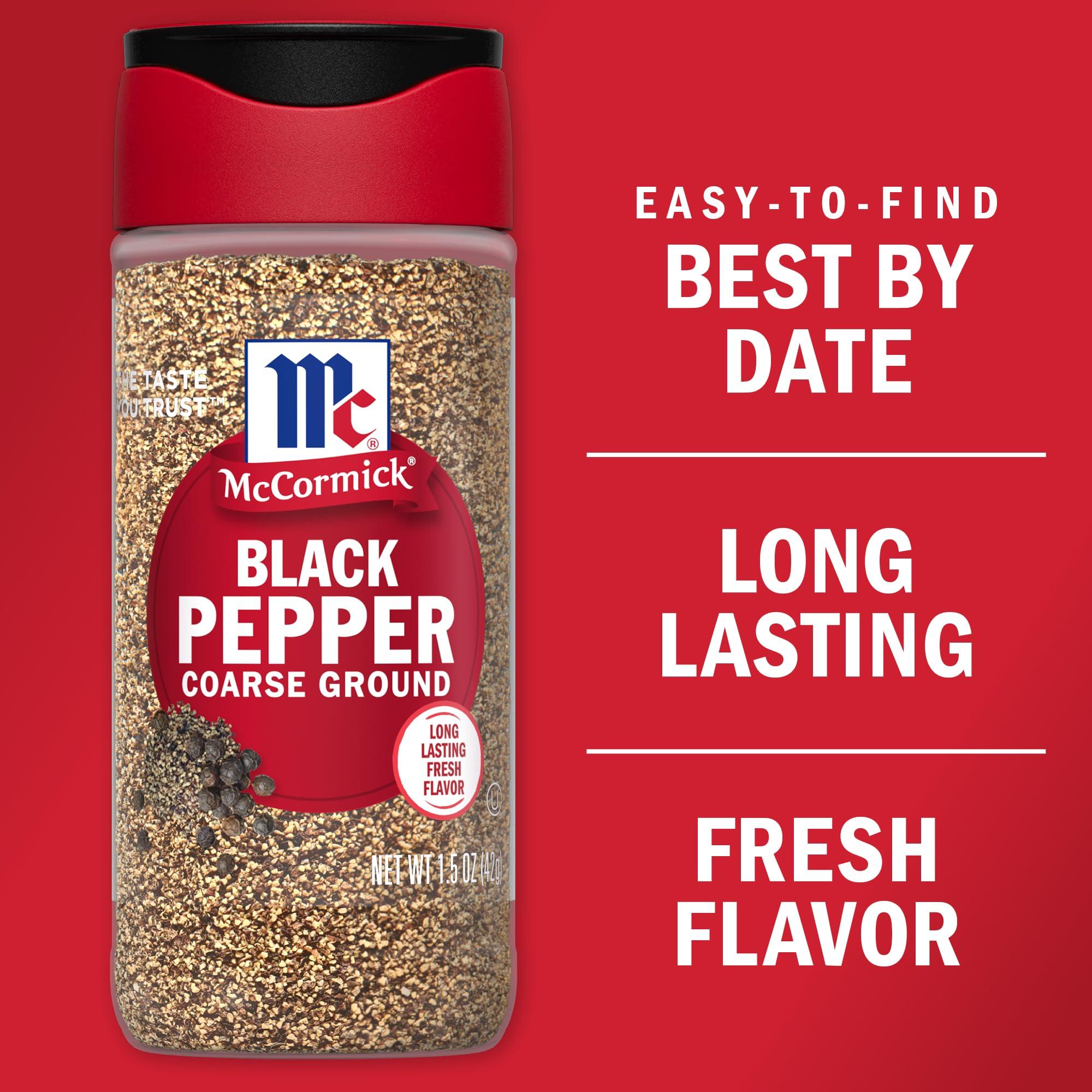 McCormick McCormick Coarse Ground Black Pepper, 1.5 Oz