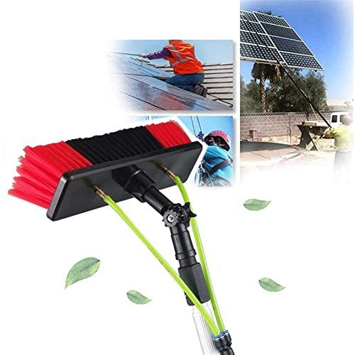 NMDCDH 5m-12m Extension Pole Squeegee Window Washer Combo Telescopic Pole for Window Cleaning Pole Water Brush Extendable Cleaner Conservatory Roof for Photovoltaic Panel Cleaning?0cm Brush Head?