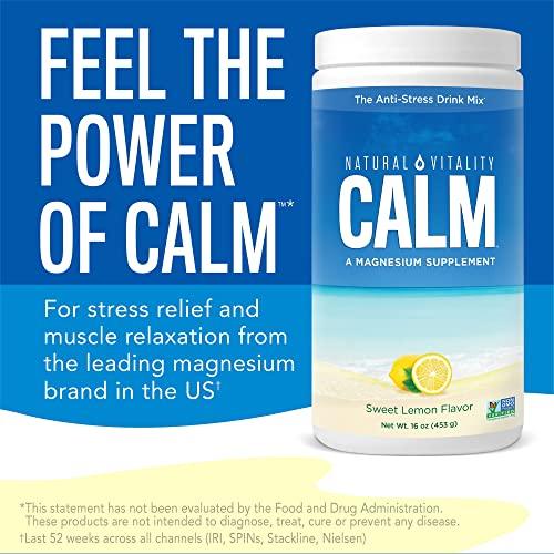 Natural Vitality Natural Vitality Vitamin Calm Lemon, 16 oz