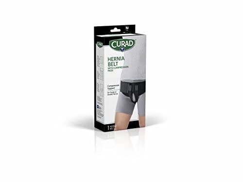 Curad Curad Hernia Belt with Compression Pads, Black, Medium