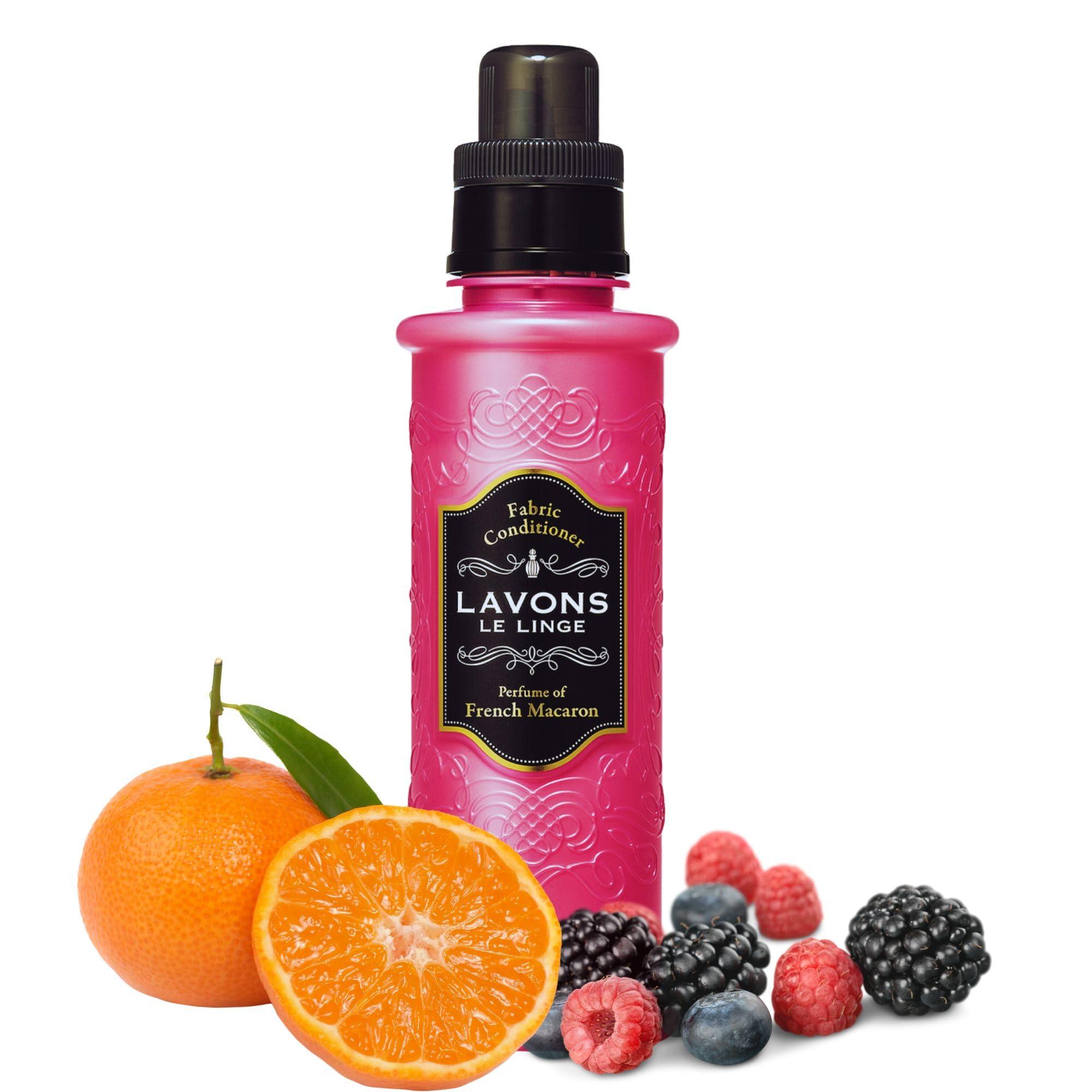 LAVONS LAVONS Fabric Conditioner, Fabric Softene rLiquid, for Laundry and Baby Clothes, Safe for Sensitive Skin, from Japan, 20.3 Fl Oz - French Macaron