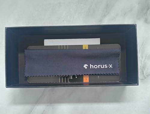 Horus X Horus X - Gaming Glasses | Blue Light Blocking Computer Screen Glasses | Anti Fatigue & Eyestrain for Men and Women | Black