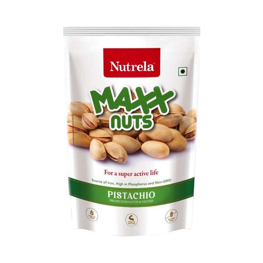 Generic Generic Pistachios Super Crunchy Shelled Nuts, Roasted & Salted, Vitamins & Minerals Rich Dry Fruit -200 gm