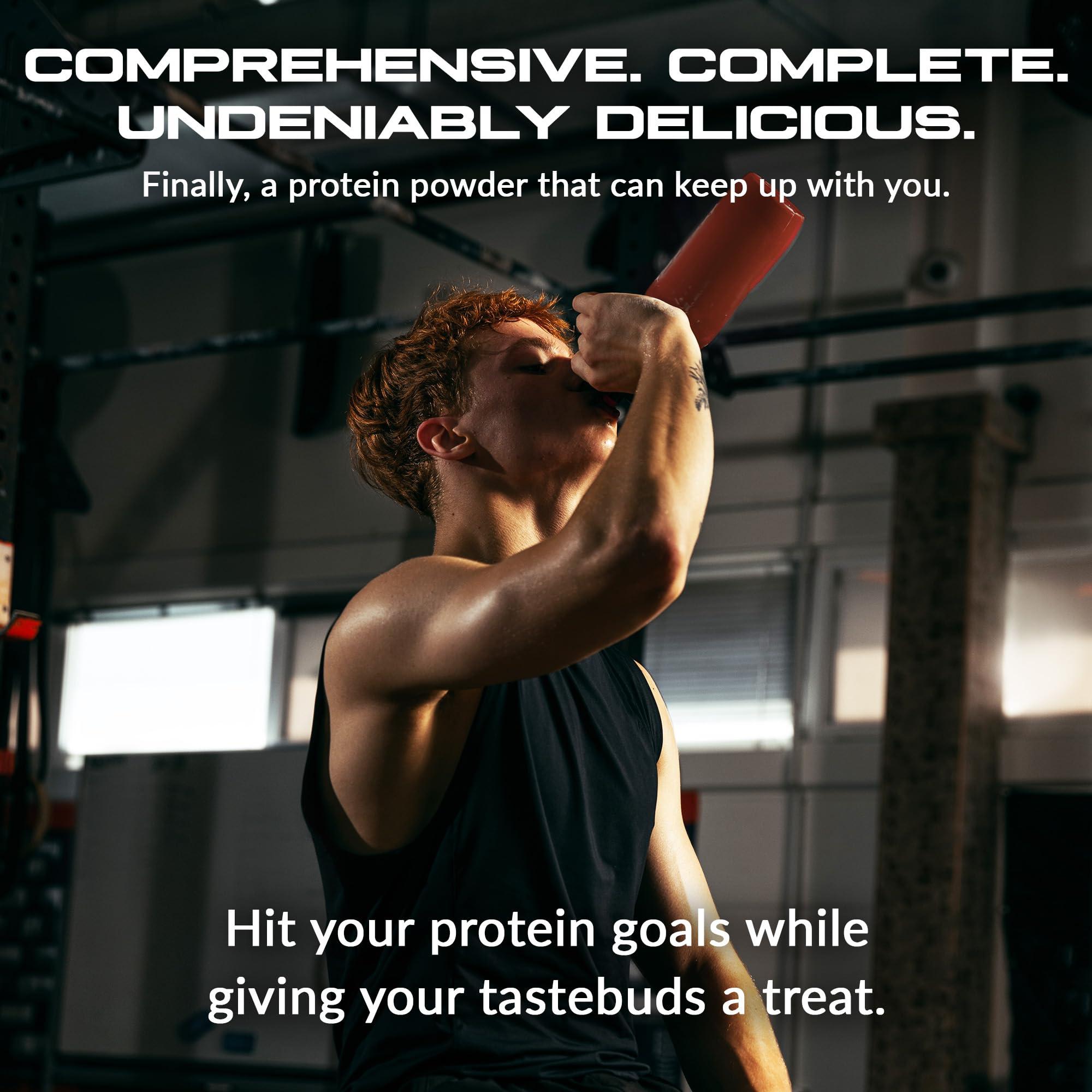 Granite Supplements Granite Protein Powder Whey Isolate & Concentrate, Chocolate Flavor, Casein for Muscle Building & Workout Recovery with 23g Protein from 5 Sources (30 Servings)