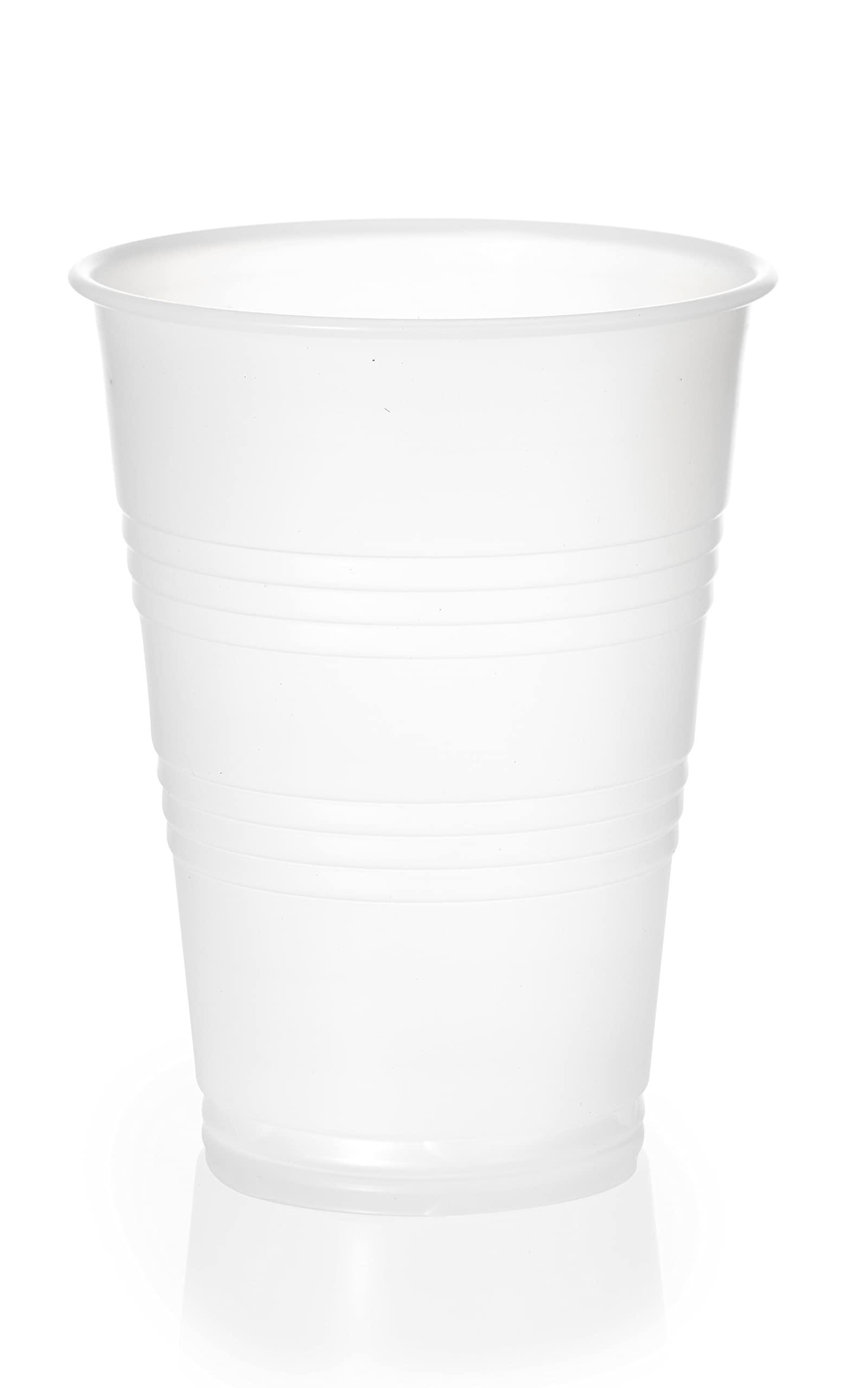 EcoQuality 3 oz Translucent Plastic Cups - Disposable 3 Ounce Cold Drink Party Cups - Cold Drink, Soda Cups, Party Cups, Office Water Cups, Drinking Cups for Home, Events, Wedding, Parties, Takeout (2500 PACK)