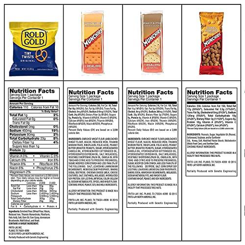 Frito Lay Frito Lay Sweet & Salty Snacks, Variety Mix of Cookies, Crackers, Chips & Nuts, (Pack of 50)